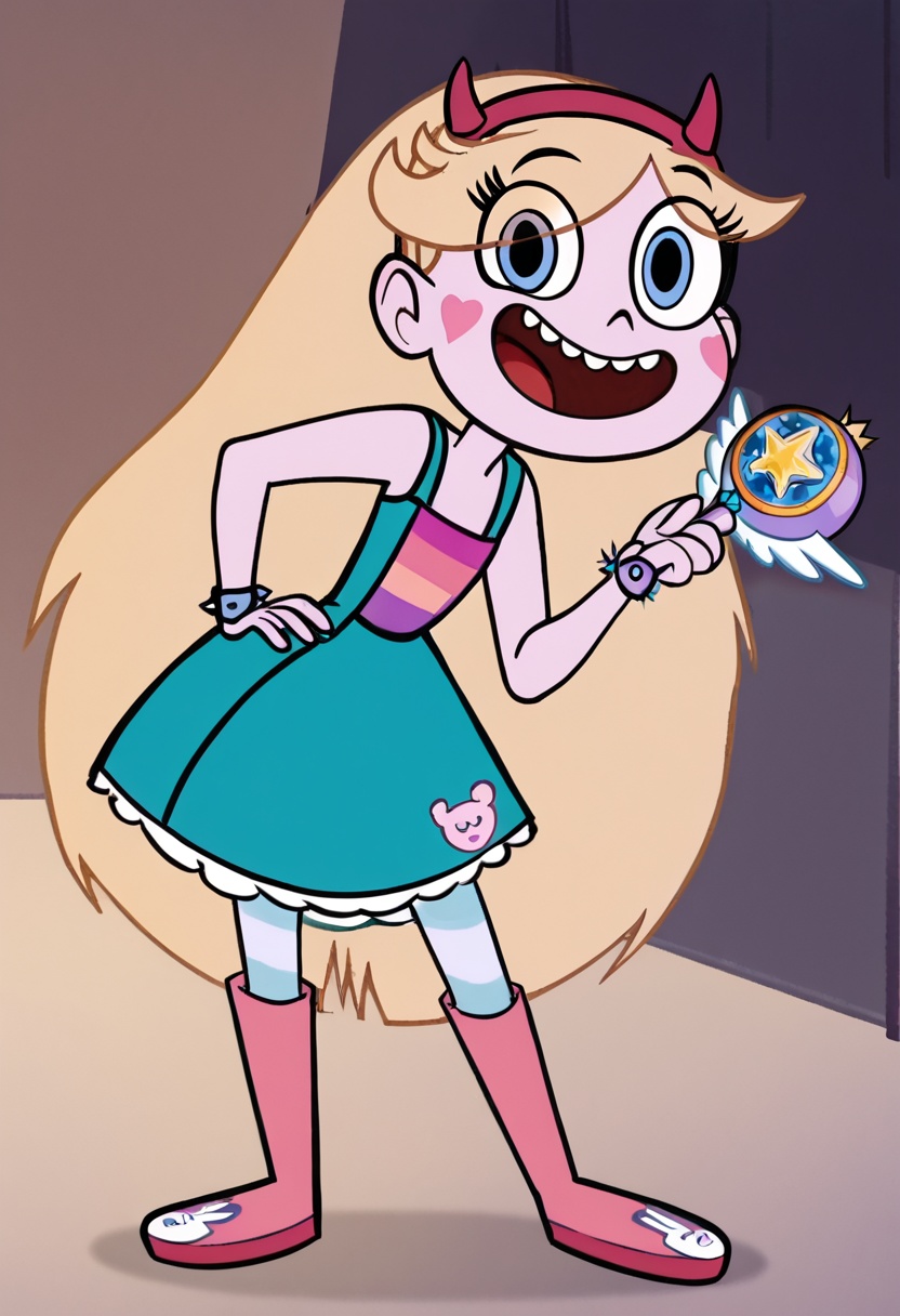 starbutterfly,  1girl,  blonde hair on Tensor.Art