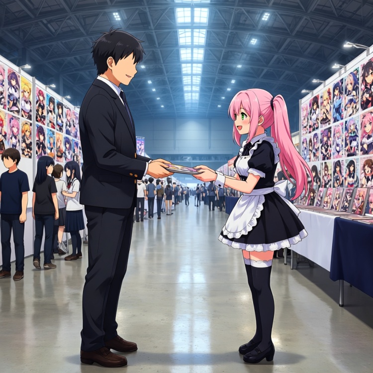 doujinshi convention booth / comic market by 鬼畫符 on Tensor.Art