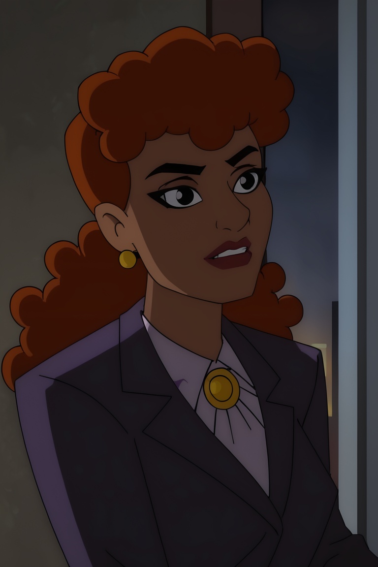 barbara gordon,  batman_cc_style,  curly red hair on Tensor.Art