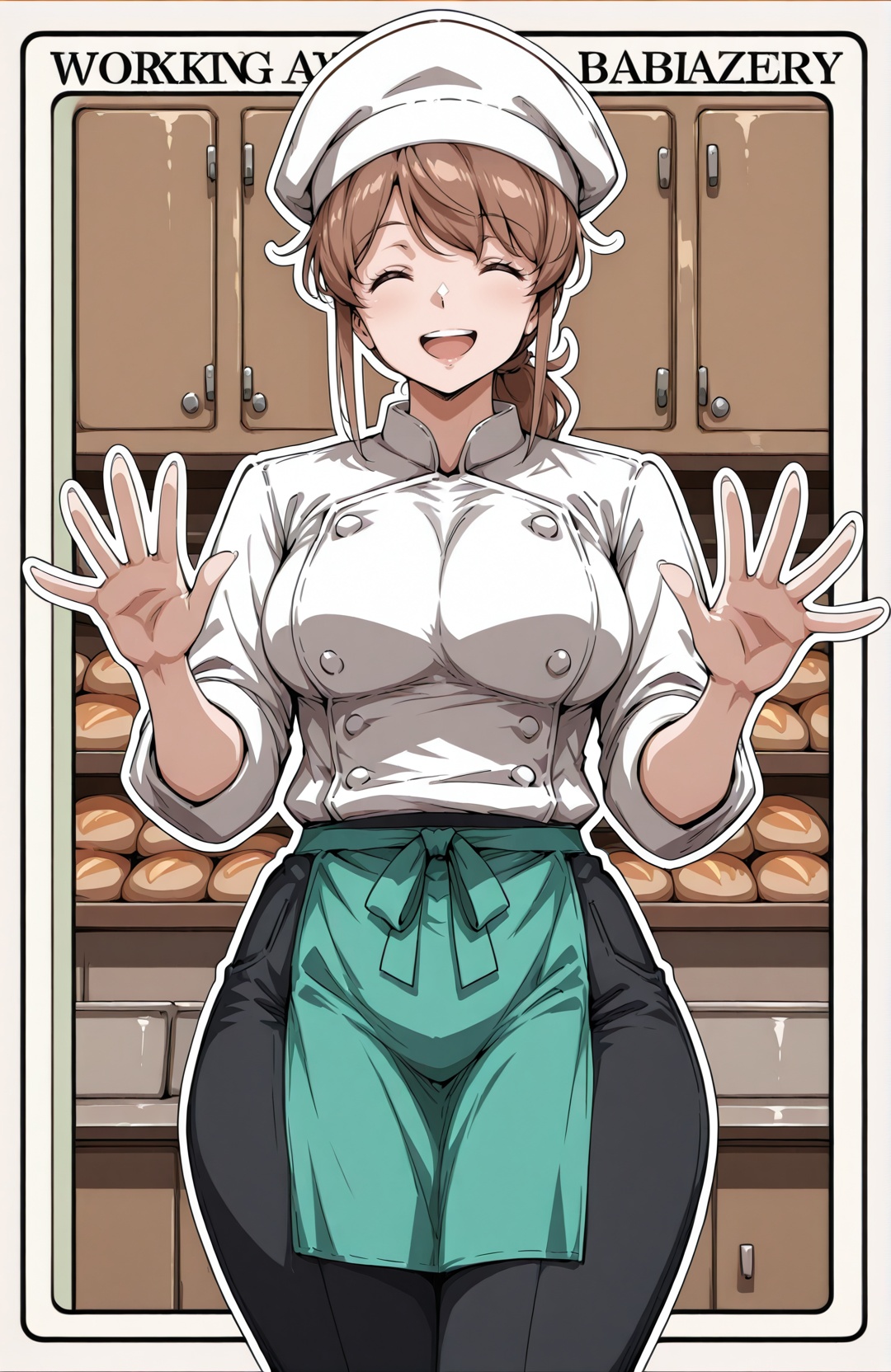 adachi haruka,  brown hair,  brown eyes on Tensor.Art