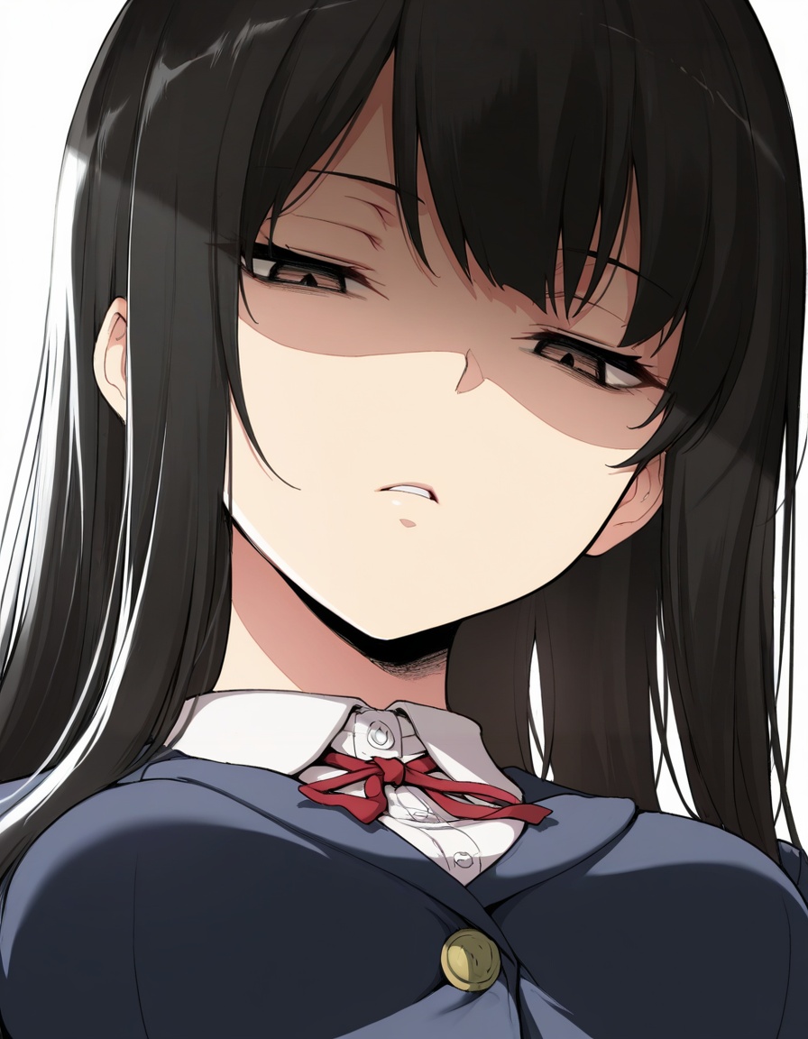 emptydisgust,  shaded face,  expressionless on Tensor.Art