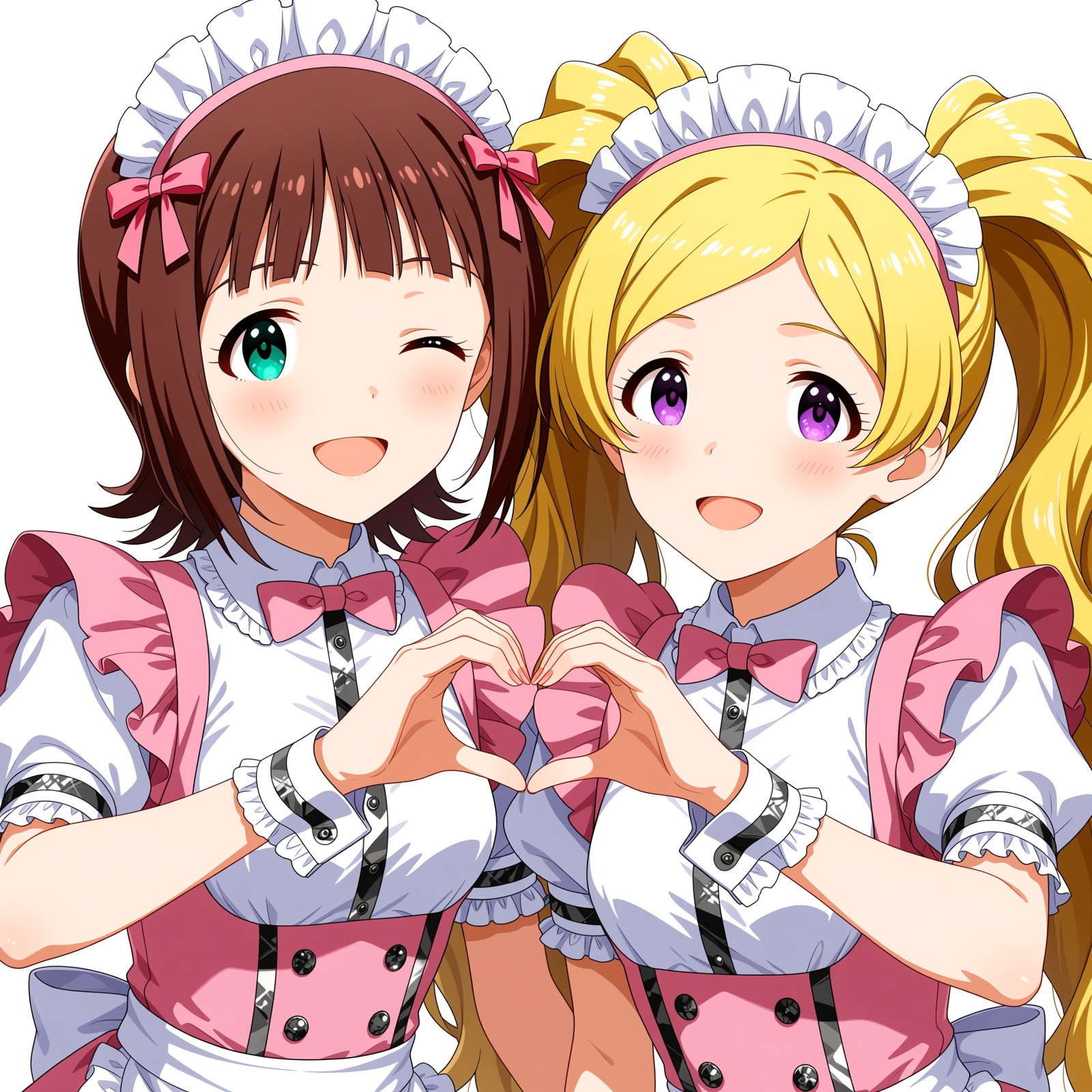 2girls,  emily stewart,  amami haruka on Tensor.Art
