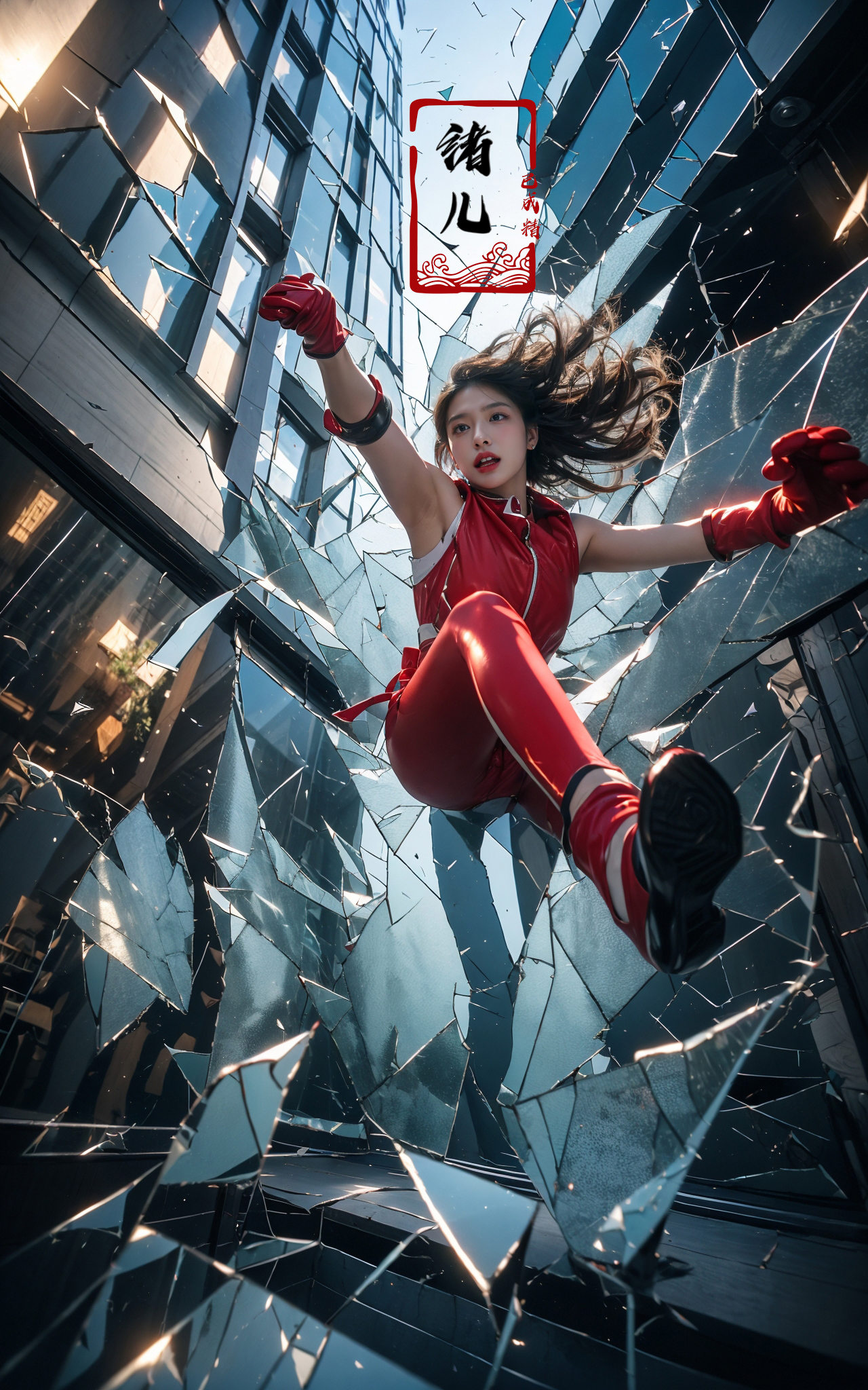 jumping,  midair, on Tensor.Art