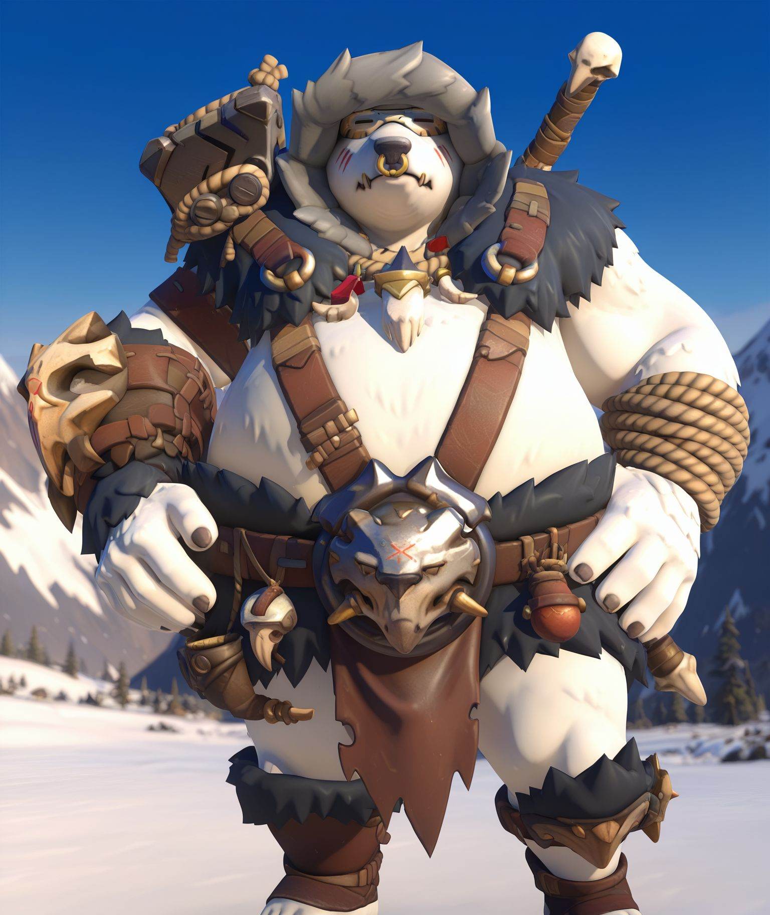 polarhog,  solo,  1boy on Tensor.Art