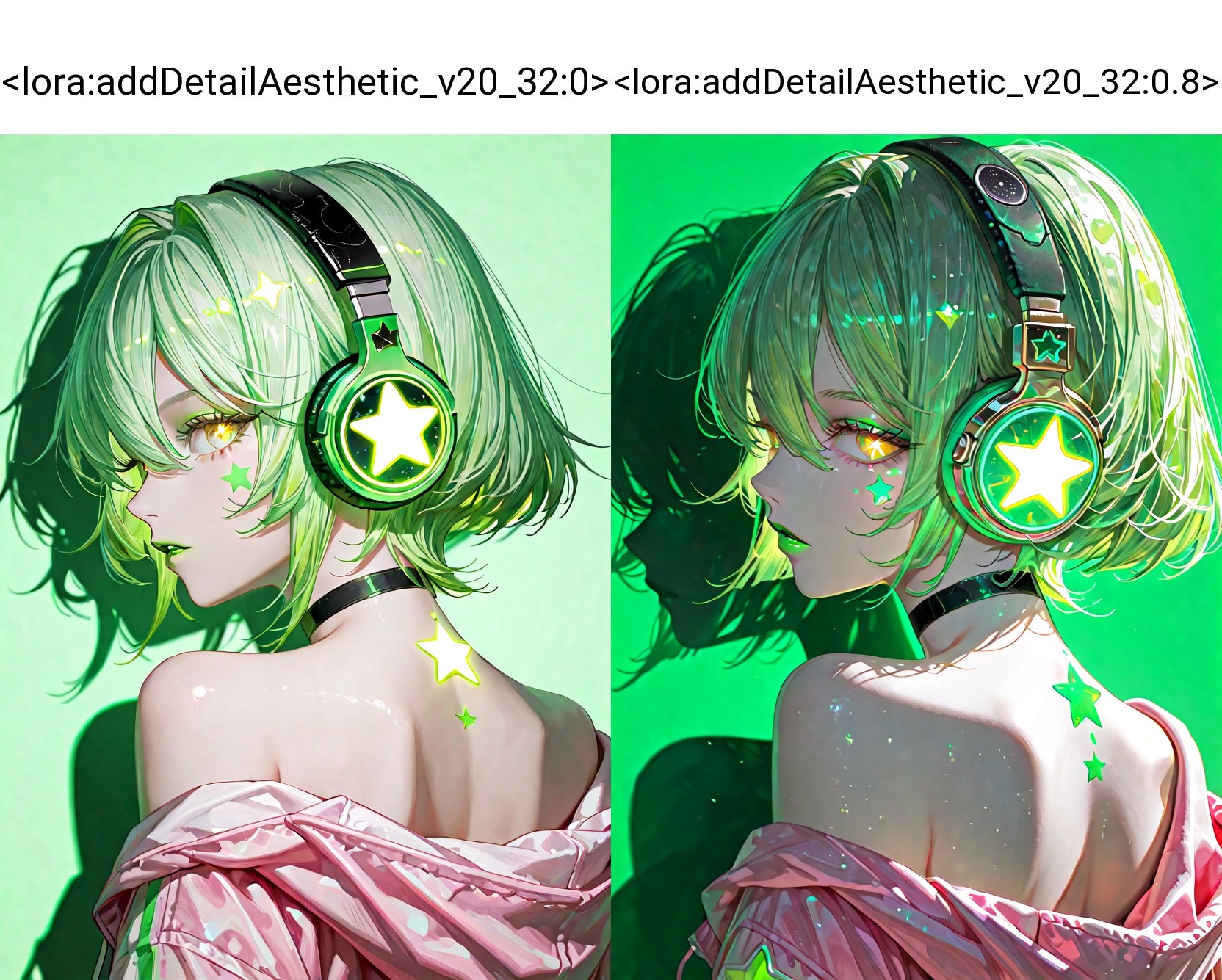 1girl,  solo,  headphones on Tensor.Art