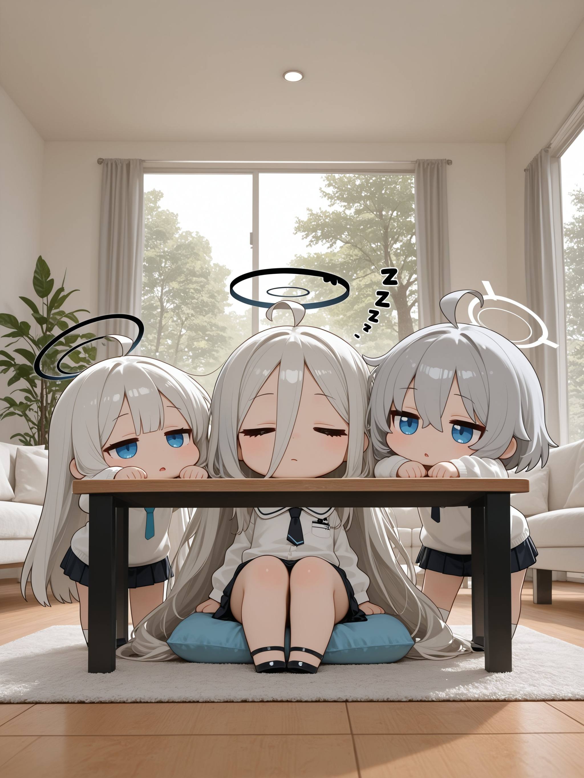 masterpiece,  best quality,  3girls on Tensor.Art