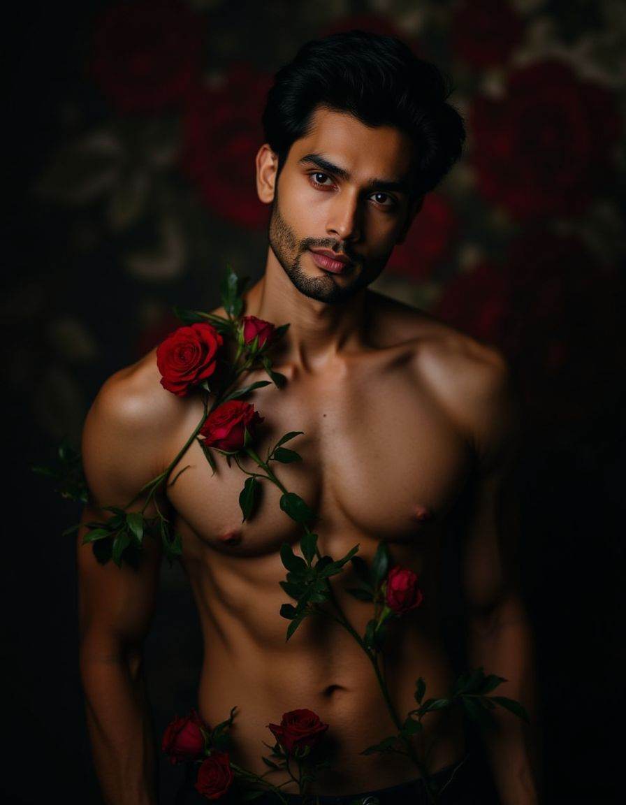 Dark Moody Atmosphere,  Rohit Khandelwal ,  medium shot on Tensor.Art