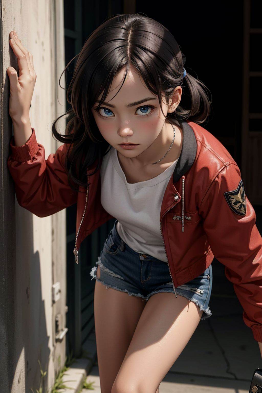 Claire_Redfield,  captivating_presence,  fierce_resolve on Tensor.Art