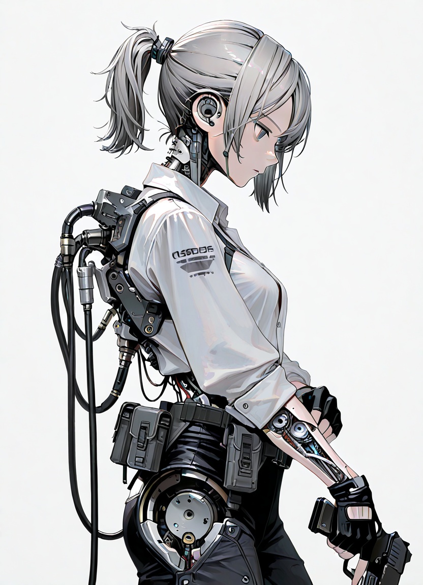 1girl,  solo,  gloves on Tensor.Art