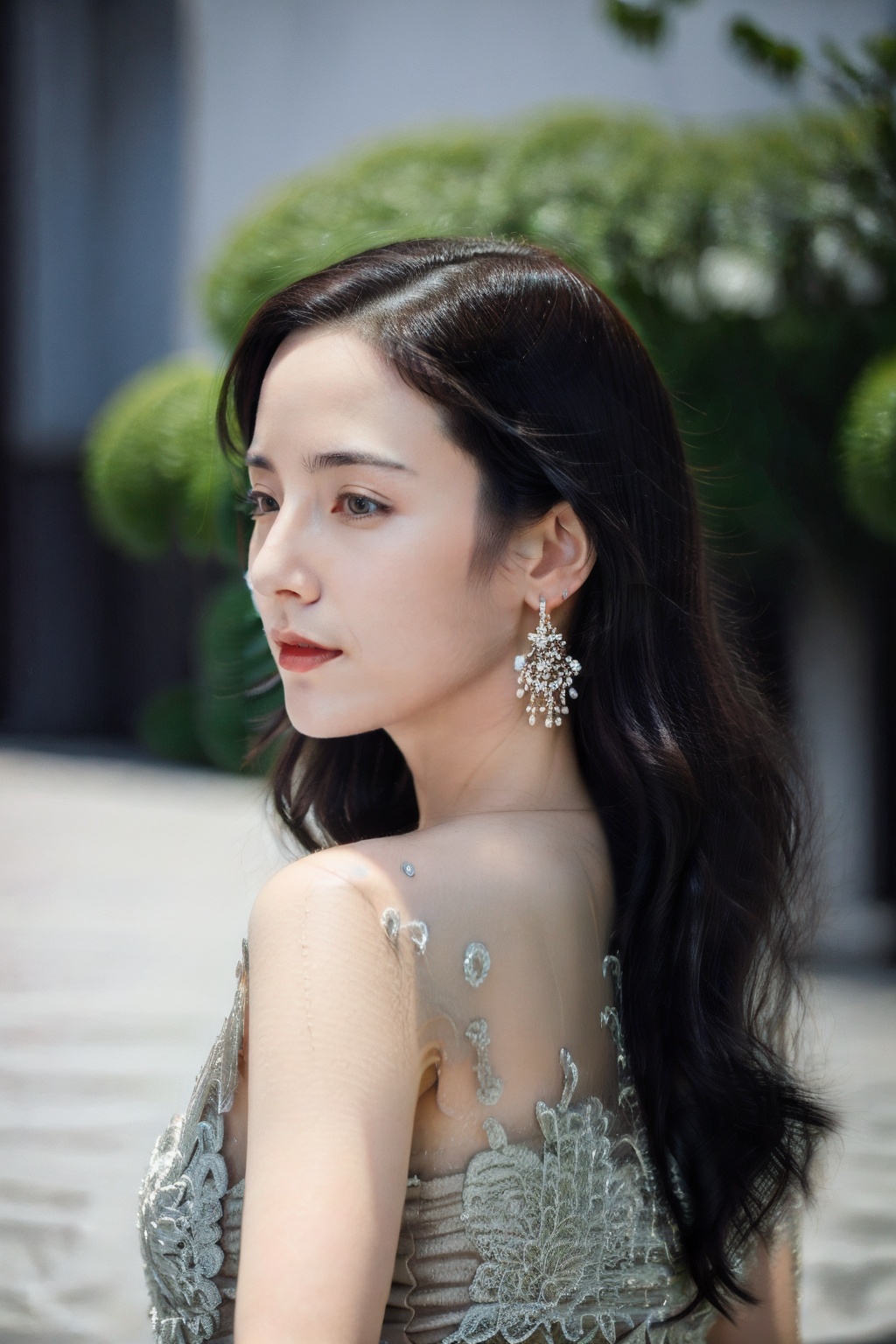 (1girl:1.3), (best quality, masterpiece, ultra high resolution),(photorealistic:1.3), (realistic:1.3), depth of field, (outdoors:1.2), (day:1.2), (cinematic lighting:1.2), near, facing to camera<lora:YishuzhaoMingxing:0.8>