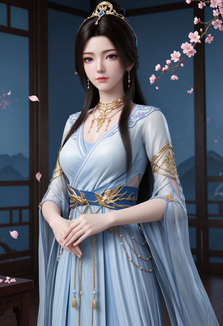 紫灵白衣服装2-国漫-Illustrious光辉 by 云落 on Tensor.Art