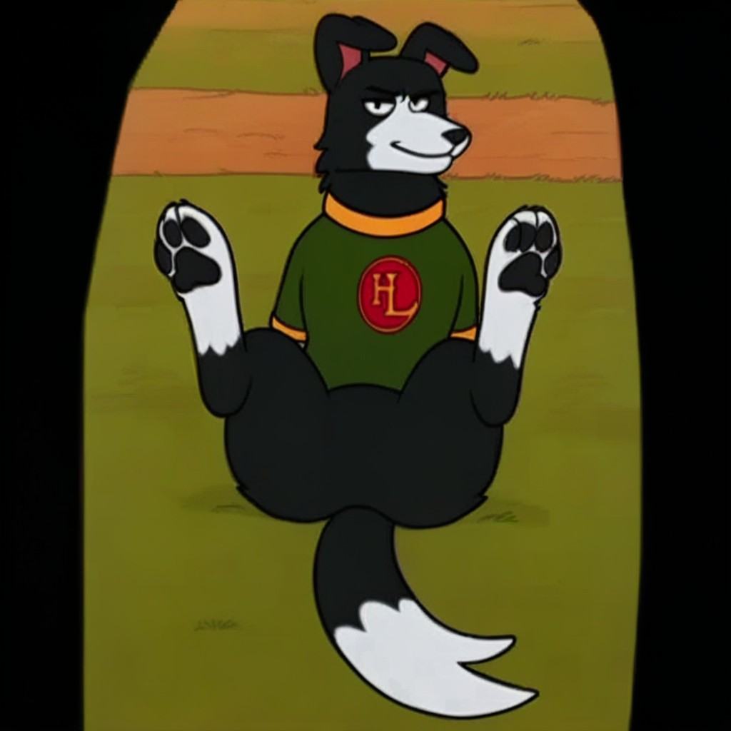 herd locker border collie,  feral,  night on Tensor.Art