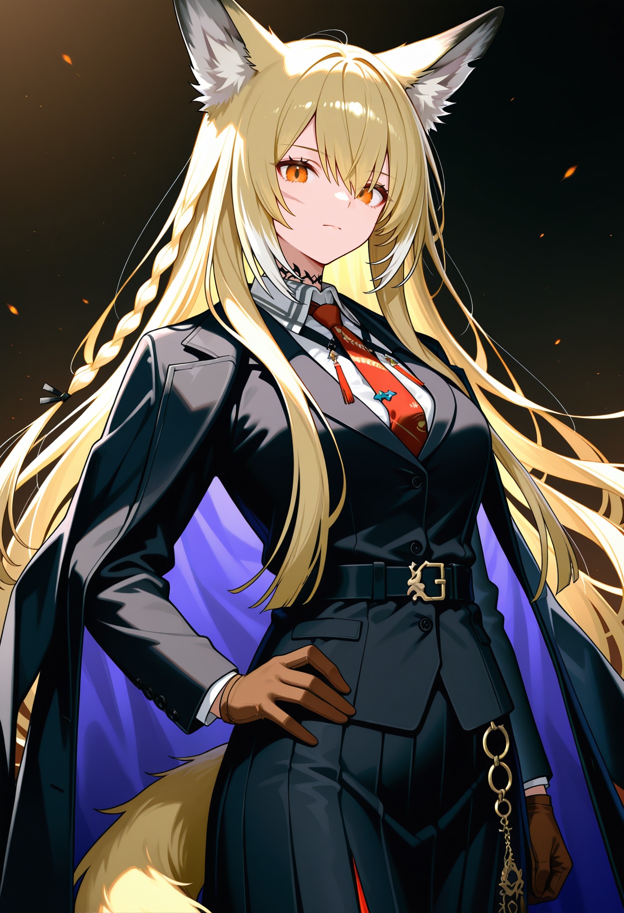1girl,  vulpisfoglia \(arknights\),  animal ears on Tensor.Art