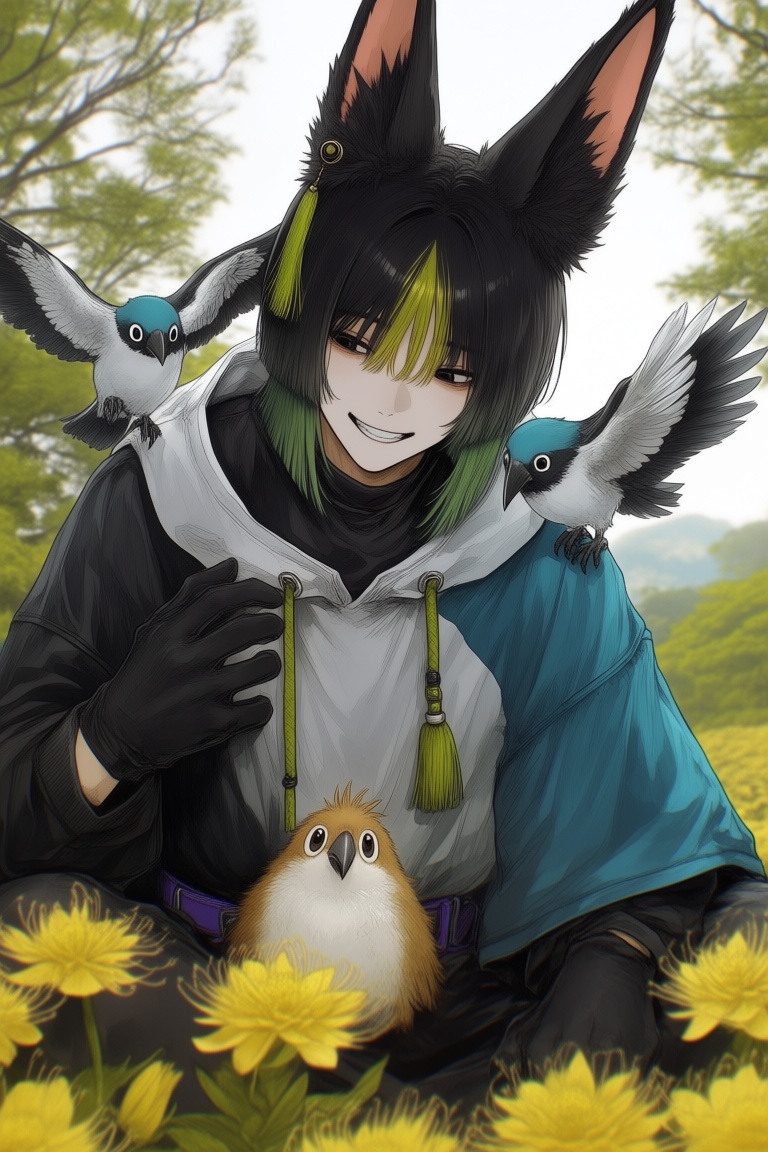 1boy,  animal ear fluff,  animal ears on Tensor.Art