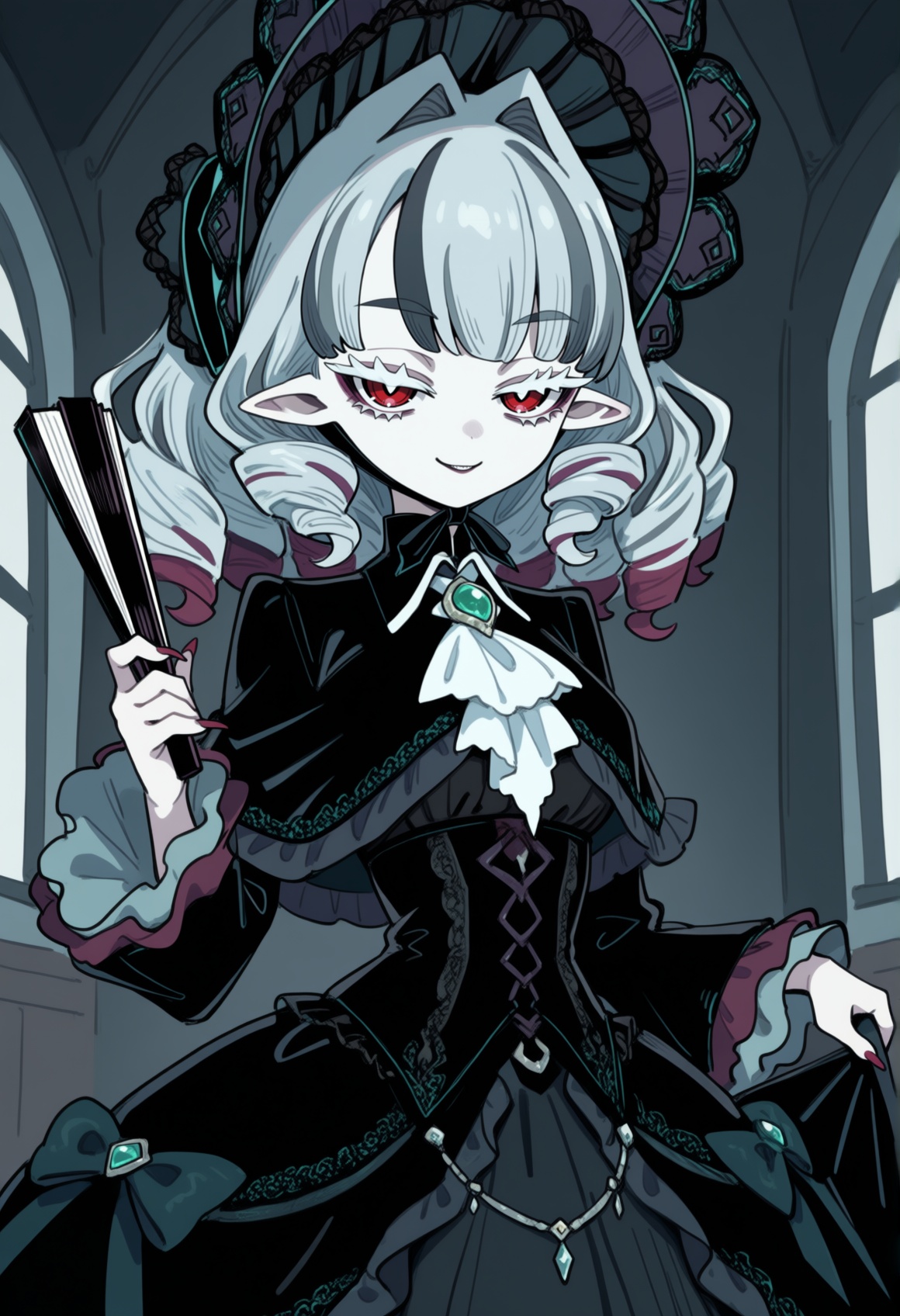1girl,  monster girl,  grey hair on Tensor.Art