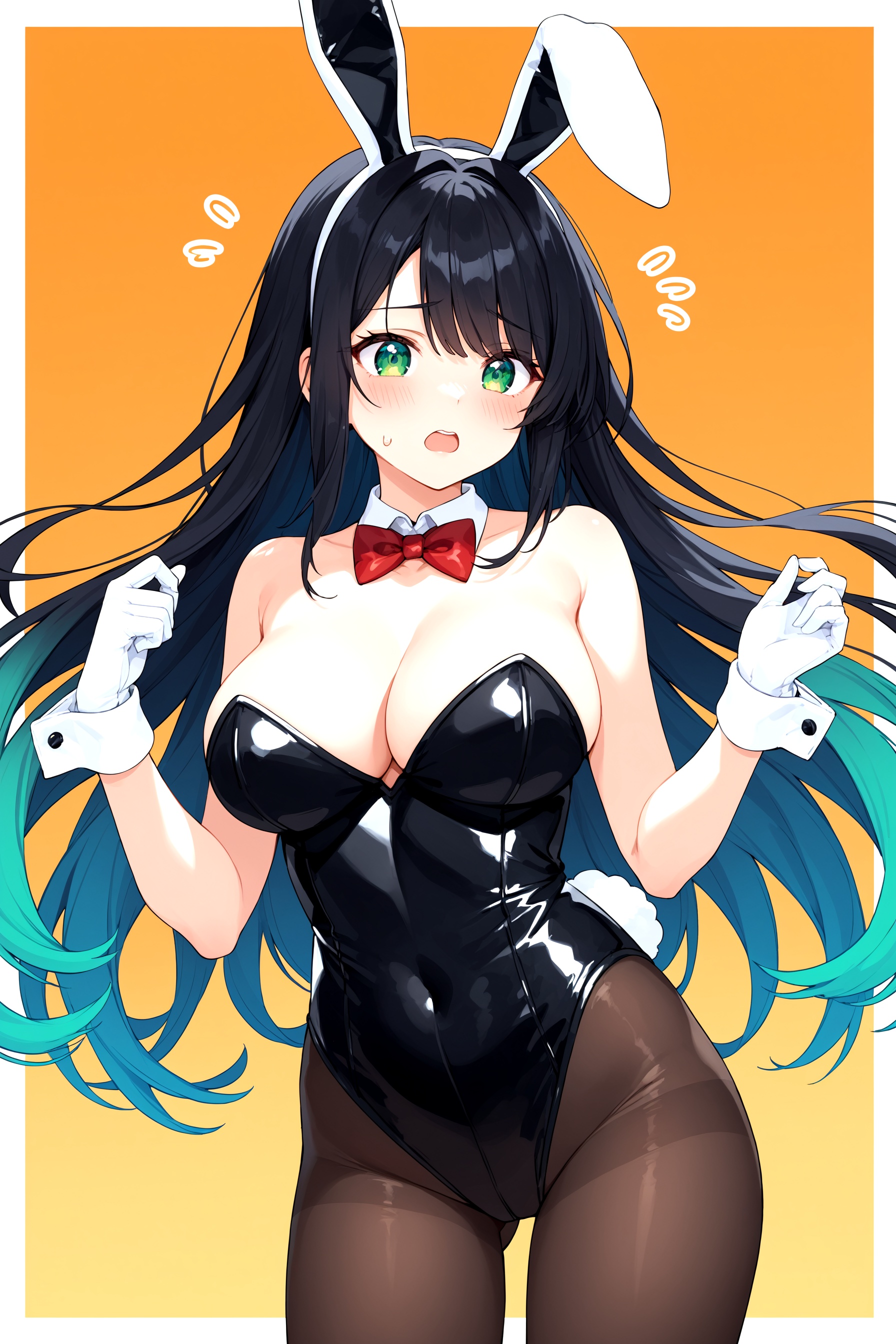 1girl,  animal ears,  bare shoulders on Tensor.Art