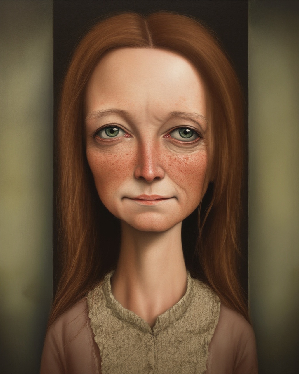 upper body,  a old woman,  slight smirk on Tensor.Art