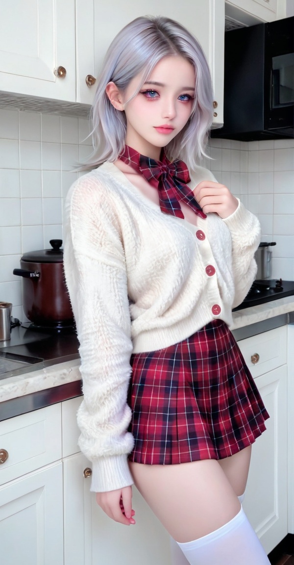 1girl,  standing,  kitchen on Tensor.Art