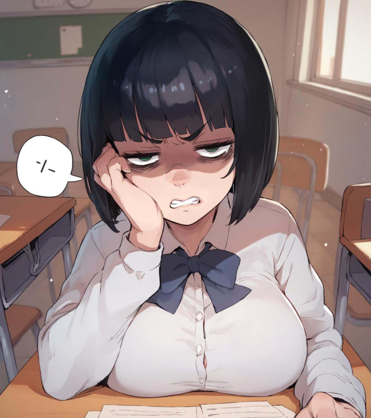 1girl,  pov,  desk on Tensor.Art