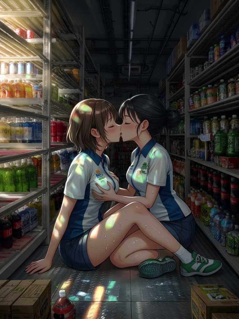walk-in cooler,  small room,  storeroom interior on Tensor.Art