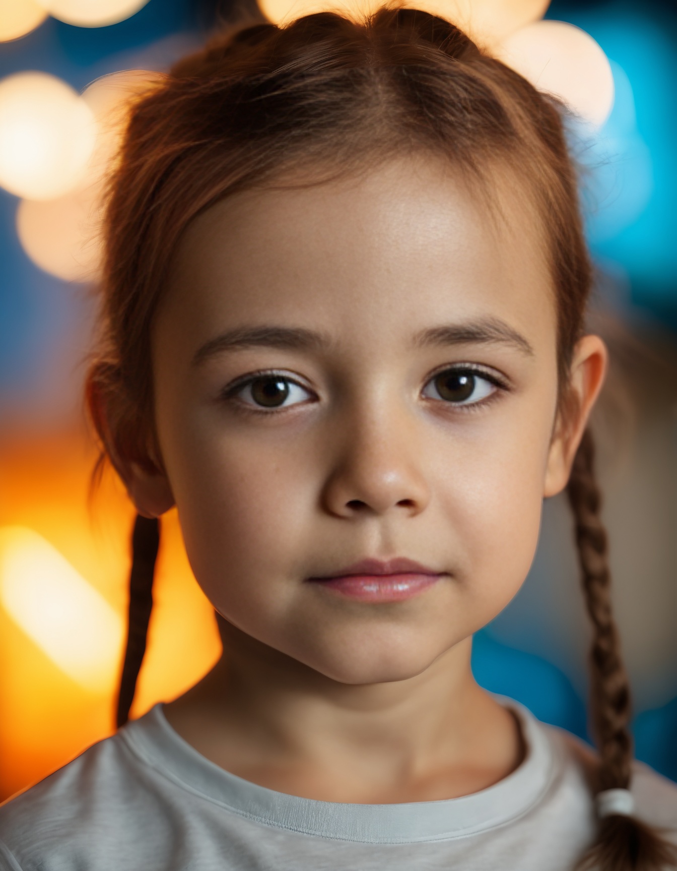 Little 6 year old female child,  AnnaKdw,  cute face on Tensor.Art