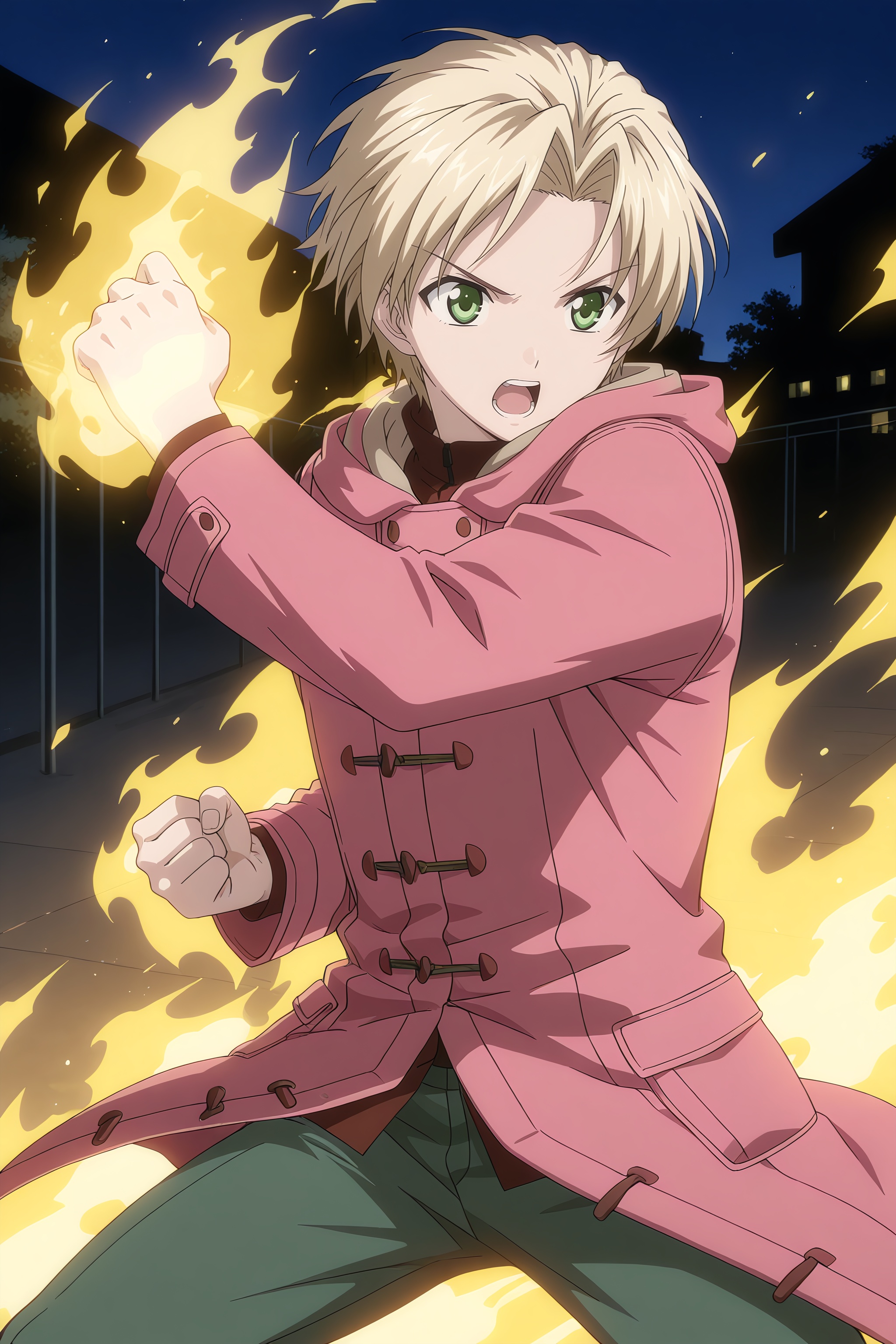 1boy,  kannagi_ren-kns,  male focus on Tensor.Art