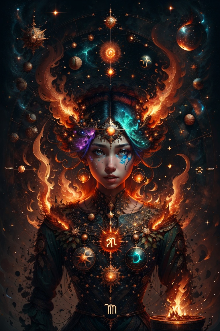 earthastrologystyle,  fire on Tensor.Art