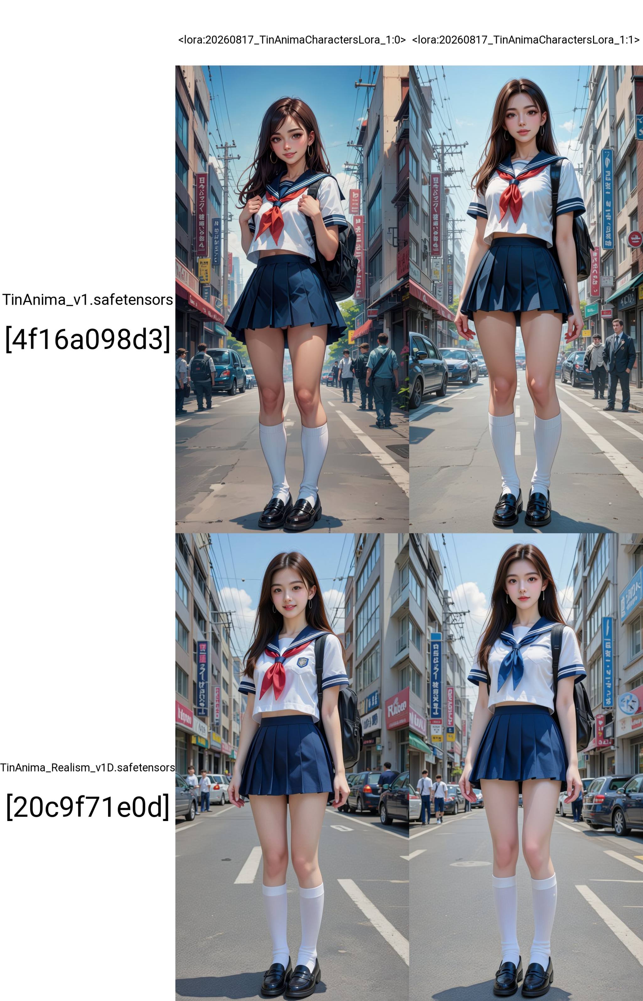school uniform,  motor vehicle,  skirt on Tensor.Art
