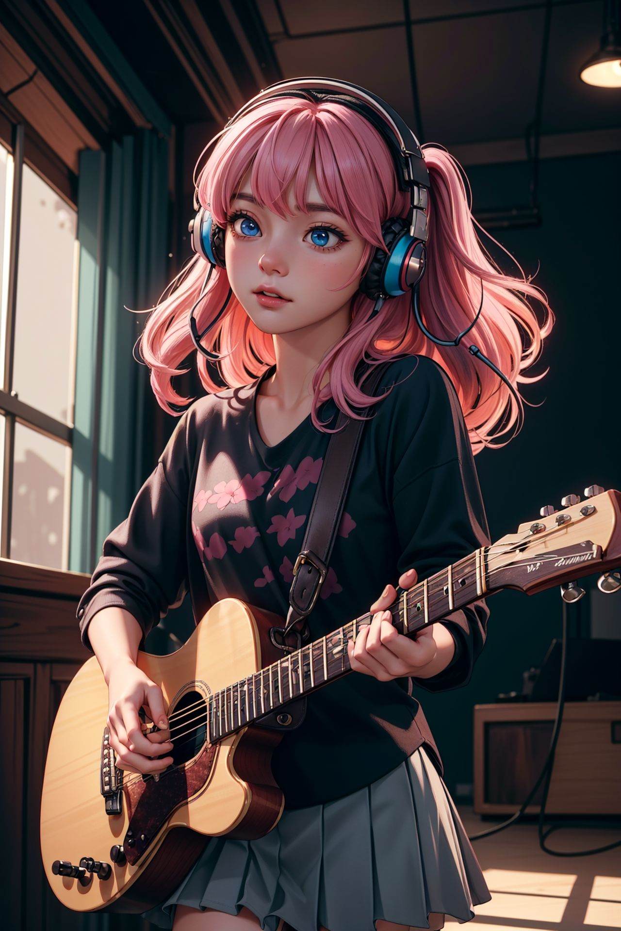 ((1girl)),  ((cinematic light)),  colorful on Tensor.Art