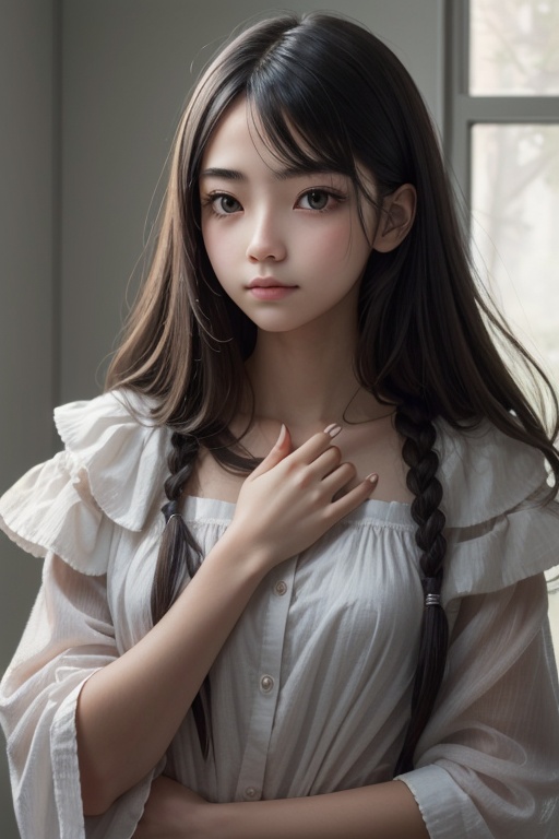 1girl(,detailed hand),upper_body,<lora:HandFineTuning:0>,