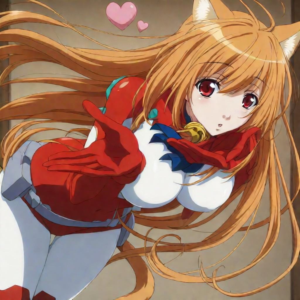 eris \(cat planet cuties\),  orange hair,  long hair on Tensor.Art