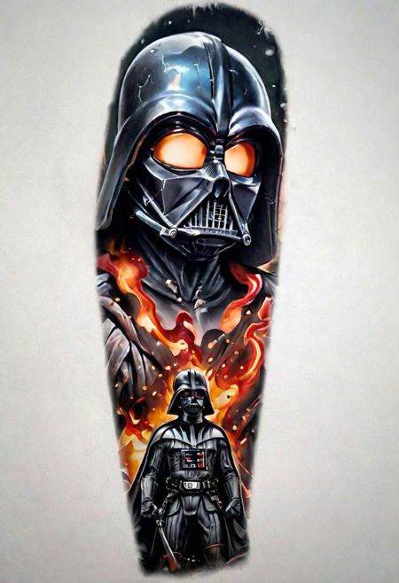 A Tattoo Color Desing Portraits of on Tensor.Art
