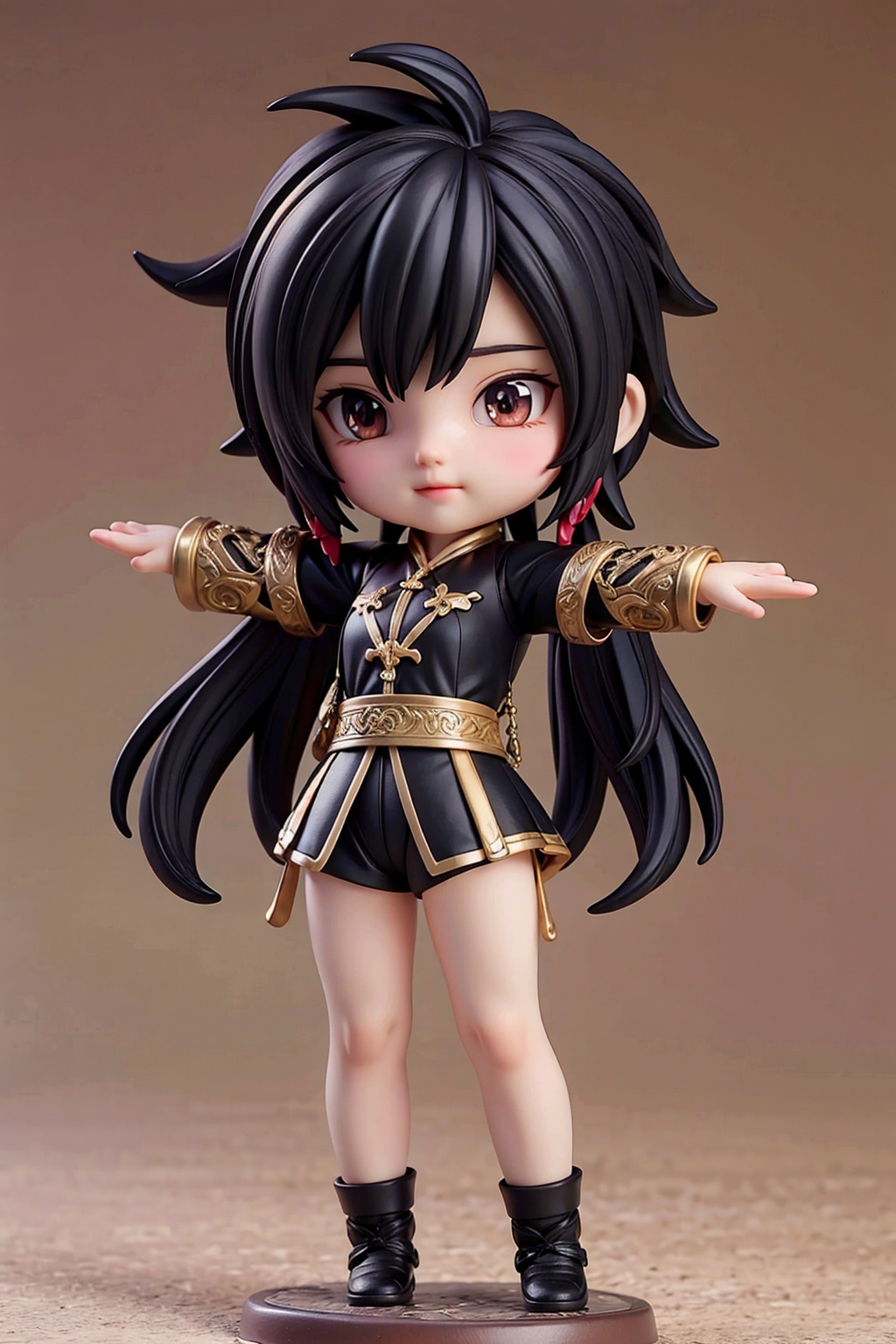 boy,black hair,full body,arms at sides,chinese clothes,