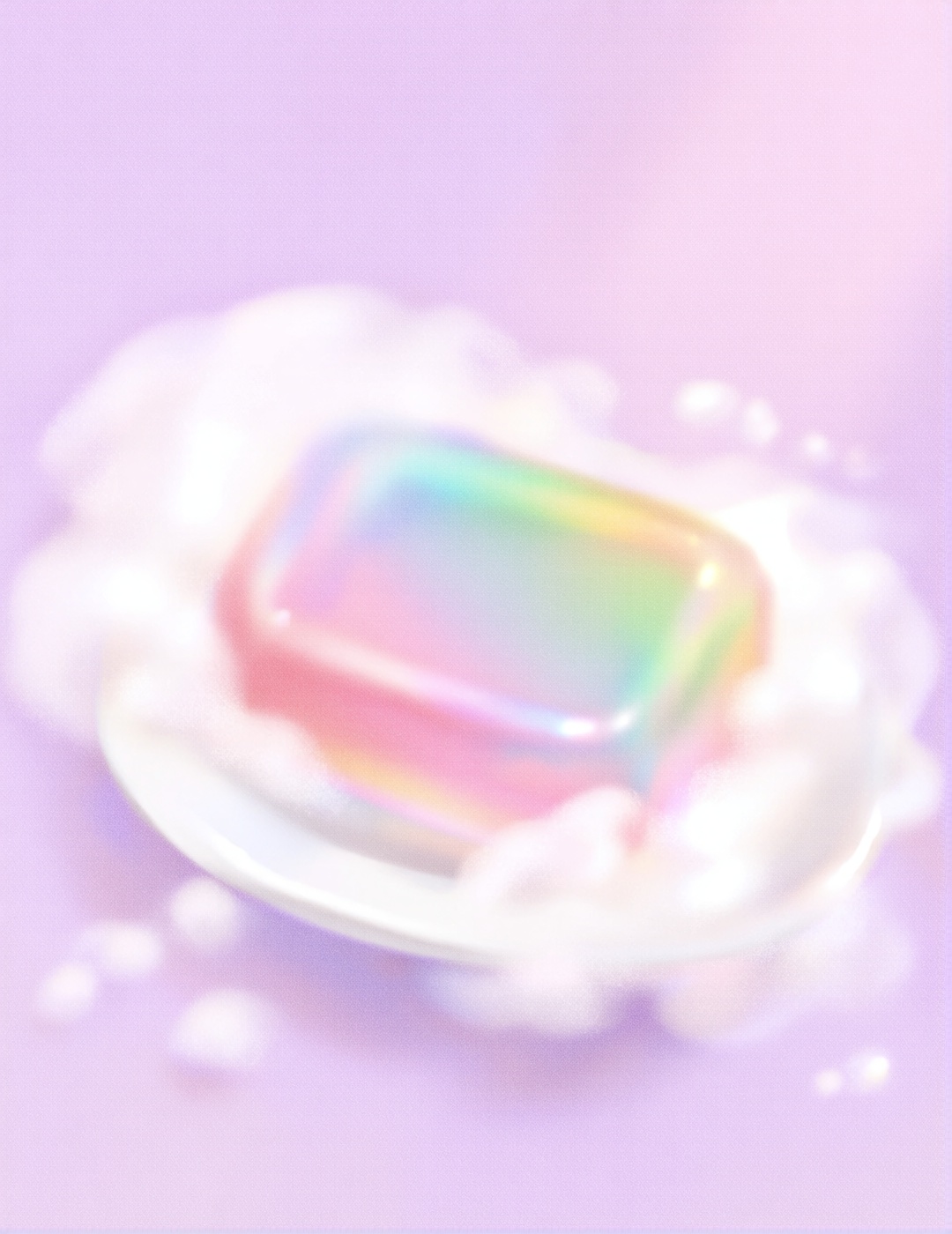 砂雾失焦细腻砂粒肌理插画,  一张梦幻柔和的插画,  背景是淡紫色的柔光 by 小狗宾利 on Tensor.Art