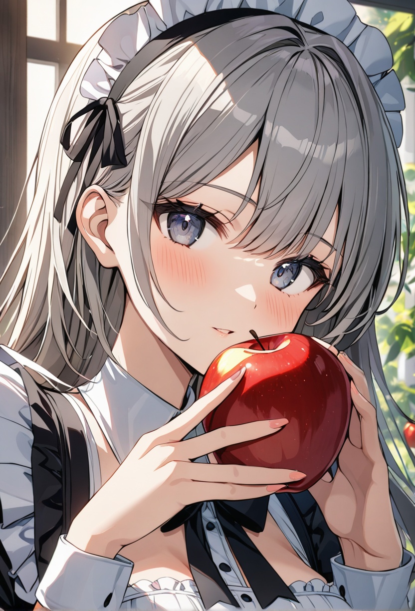 1girl,  solo,  Grey hair on Tensor.Art