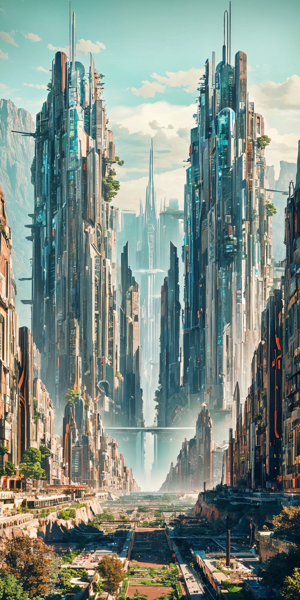 Dystopian style ,  Beautiful outdoor,  outdoors on Tensor.Art
