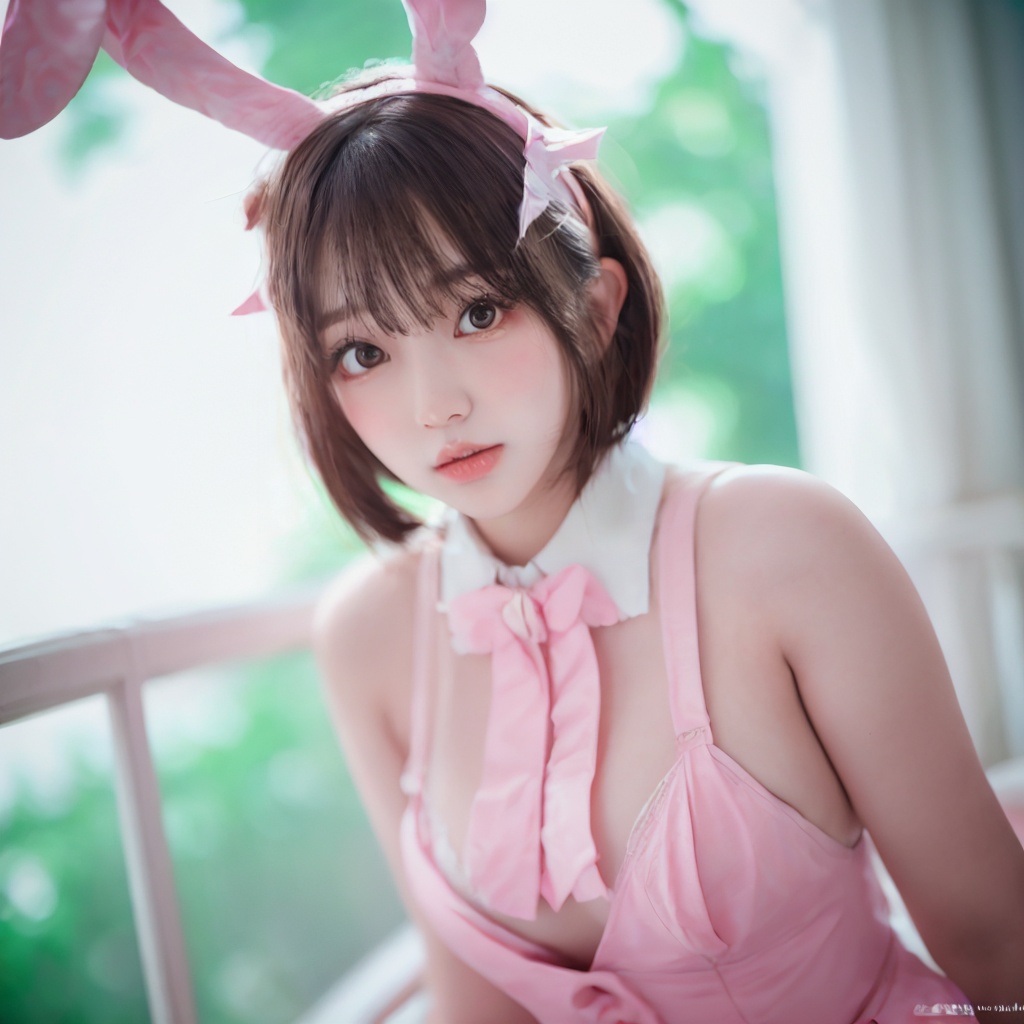 <lora:lora-000004:0.8>,Bunny Girl,bunny ears,white net stockings,EasyNegative,bob_cut,bangs,, masterpiece:1,2), best quality, masterpiece, highres, perfect lighting