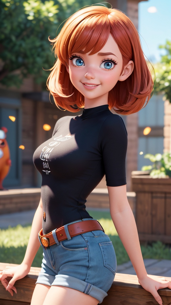 (Pixar CGI Style),  (colorful),  young cute girl on Tensor.Art