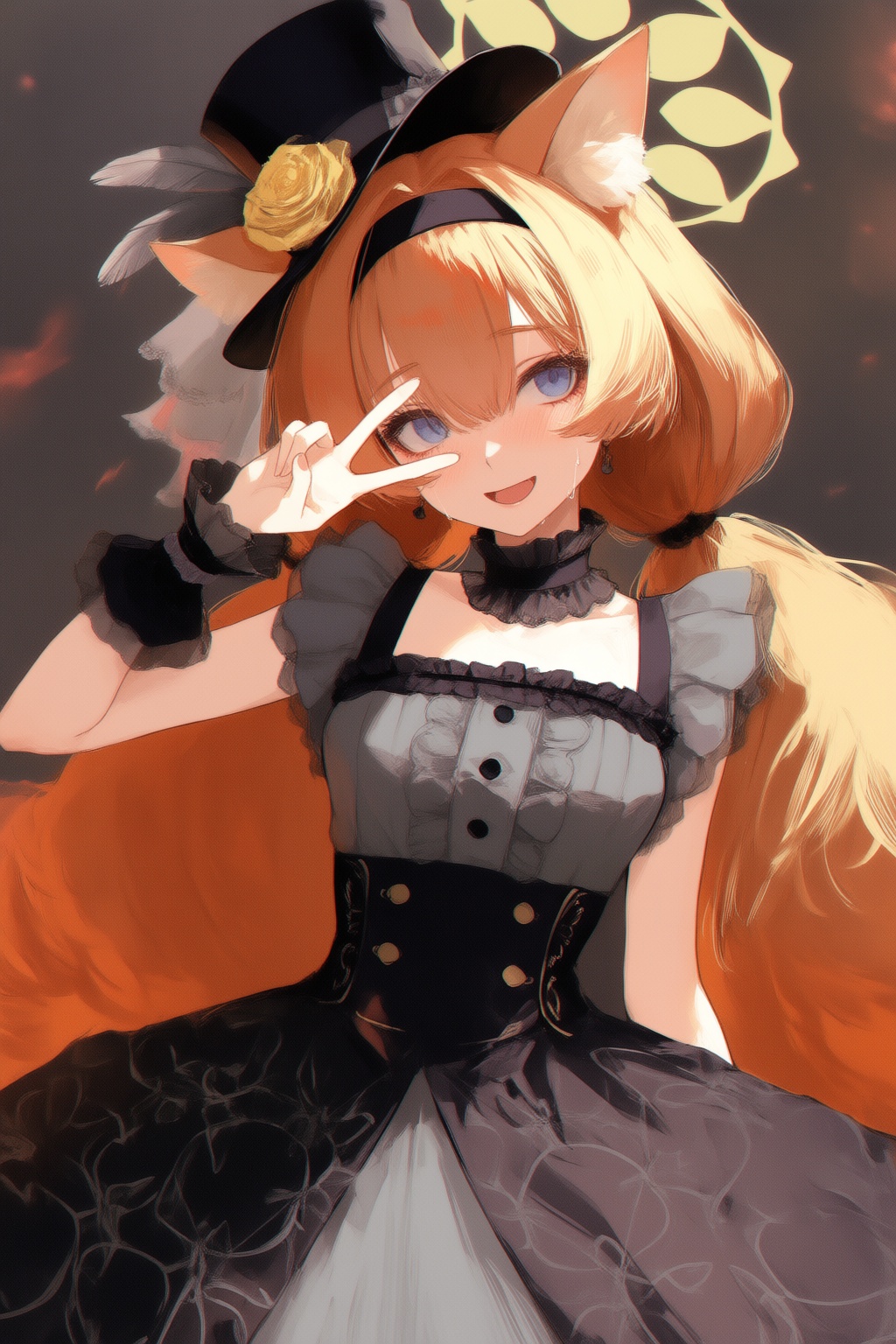 1girl,  animal ear fluff,  animal ears on Tensor.Art