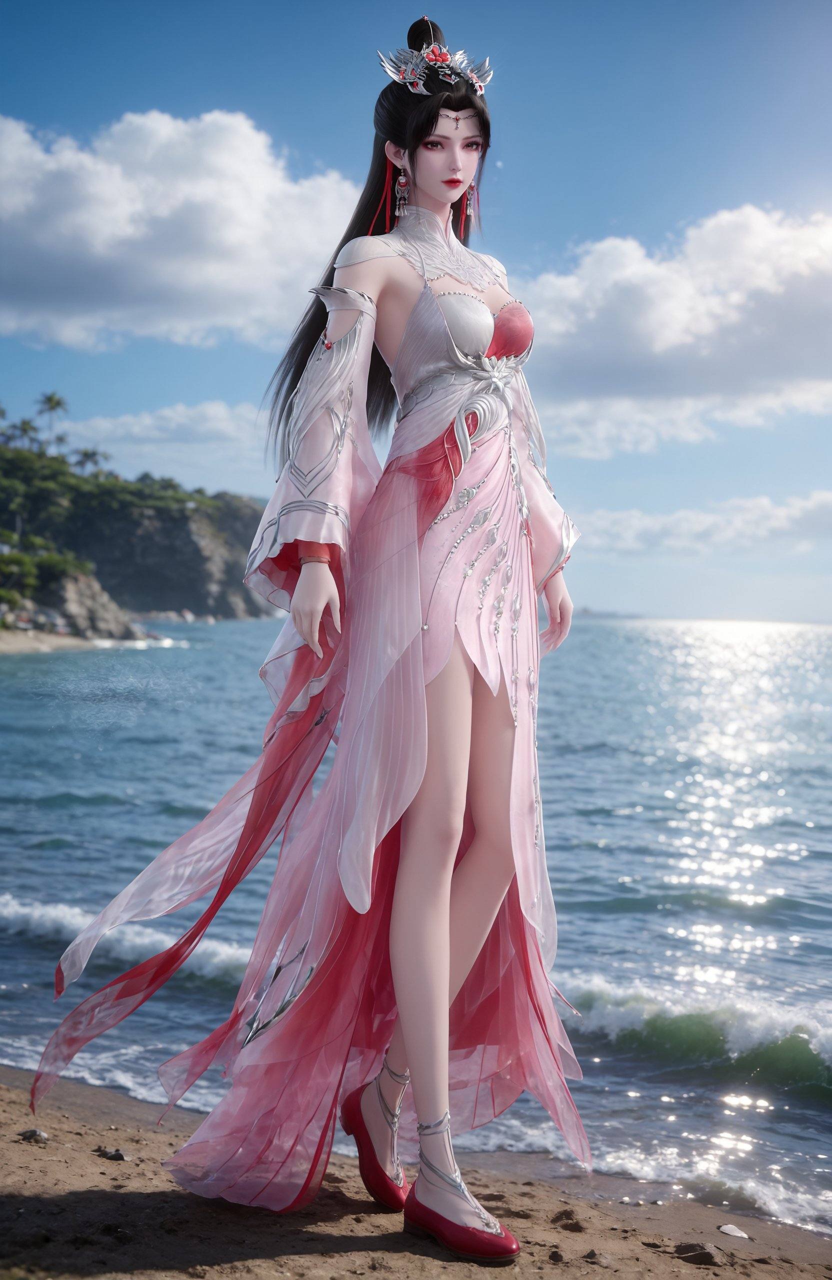 1girl,  long hair,  earrings by 漫 on Tensor.Art