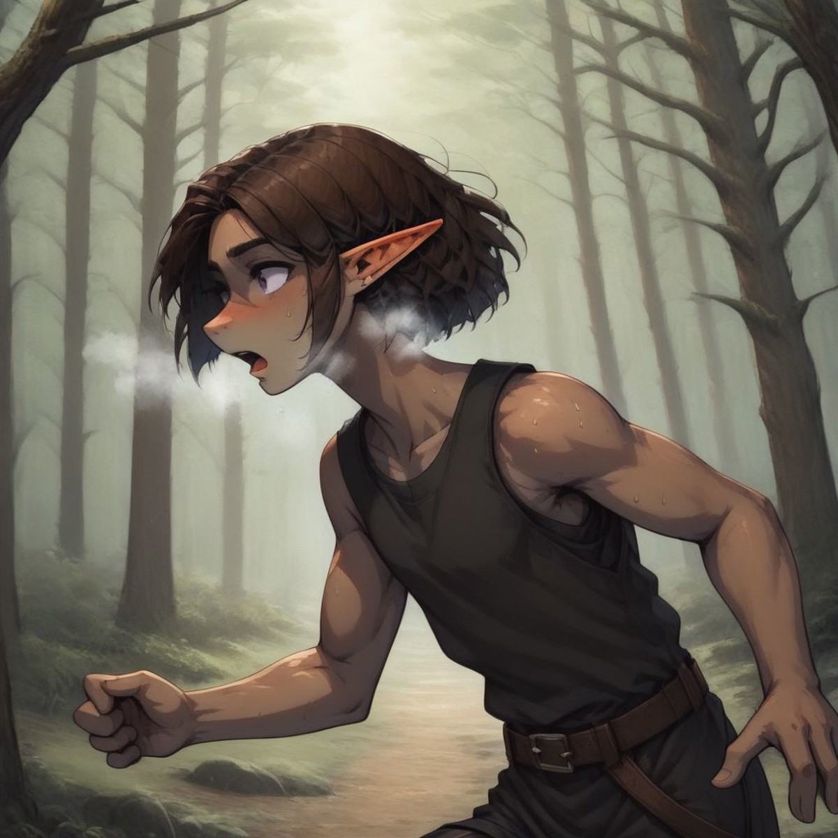 Lapanya,  1 person,  pointy ears on Tensor.Art