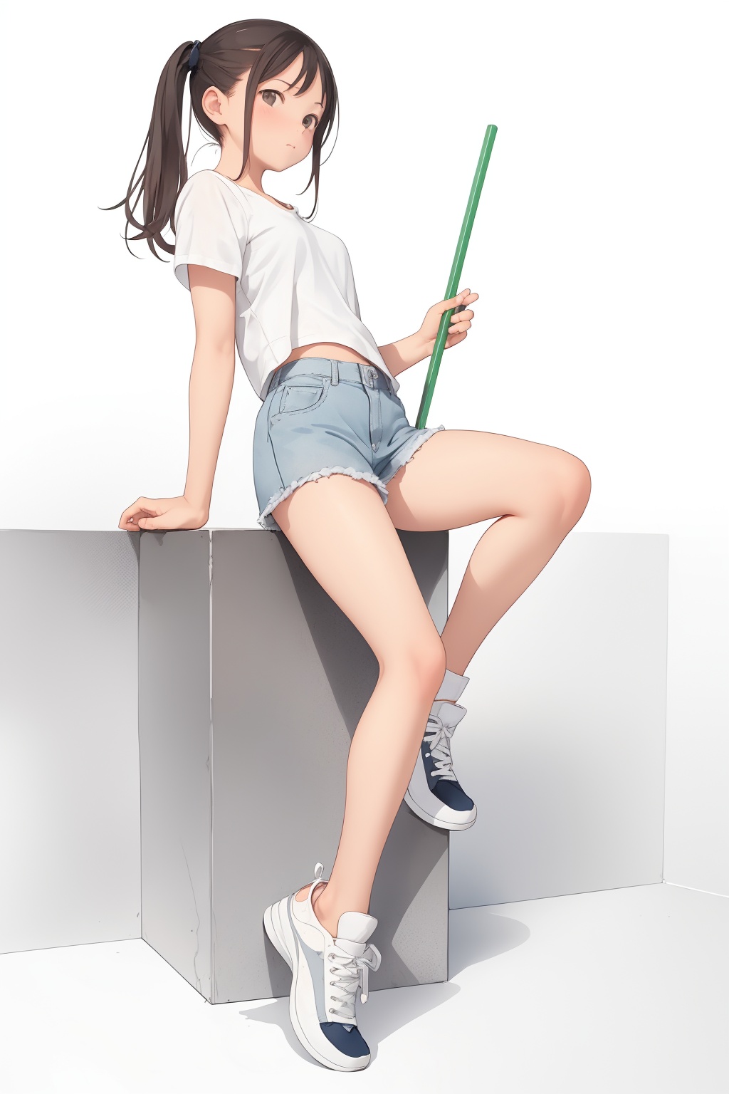 solo,  girl ,  sneaker on Tensor.Art