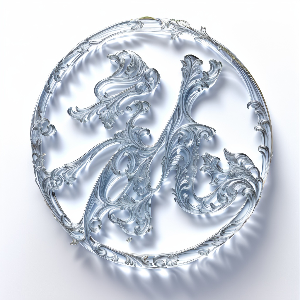 hjyglasstext3,blue,grave,pure glass,(rococo style),winding vines,leaves,romantic,luxurious,symmetrical,delicate,intricate,scrolling,curvaceous,elegant,engravings,(white background:1.5),simple background,(engravings),<lora:hjyglasstext3--000012:0.85>,
