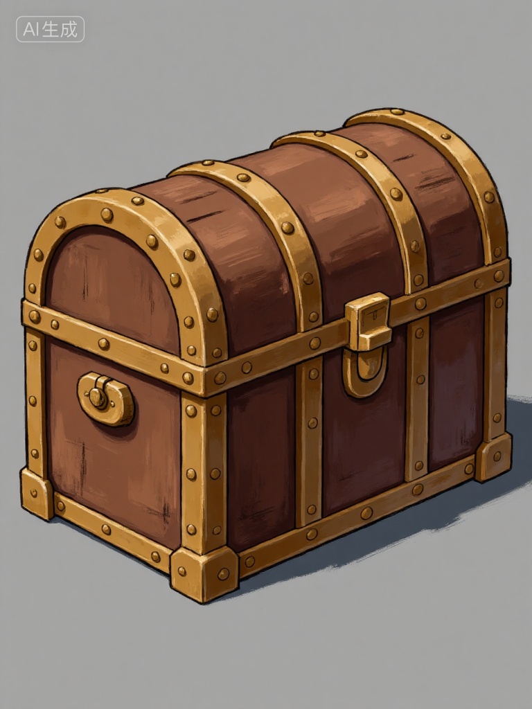National Air,Retro treasure chest, details: brown wooden body with golden decorative patterns, arched lid on top, golden latch on the front, surface with worn traces, placed on a gray background, presenting a realistic illustration texture, full of retro treasure atmosphere,, Negative prompt: ng_deepnegative_v1_75t,(badhandv4:1.2),EasyNegative,(worst quality:2),,nsfw, Steps: 30, Sampler: Euler, CFG scale: 7.0, Seed: 889709024, Size: 768x1024, Model hash: 8cba4f1ef4, Model: F.1基础算法模型-哩布在线可运行_F.1-dev-fp8.safetensors, Denoising strength: 0, RNG: CPU, Lora 1: 当然是无法, Lora Hash 1: 258d77cd02, Lora Weight 1: 0.8, vae_name: automatic