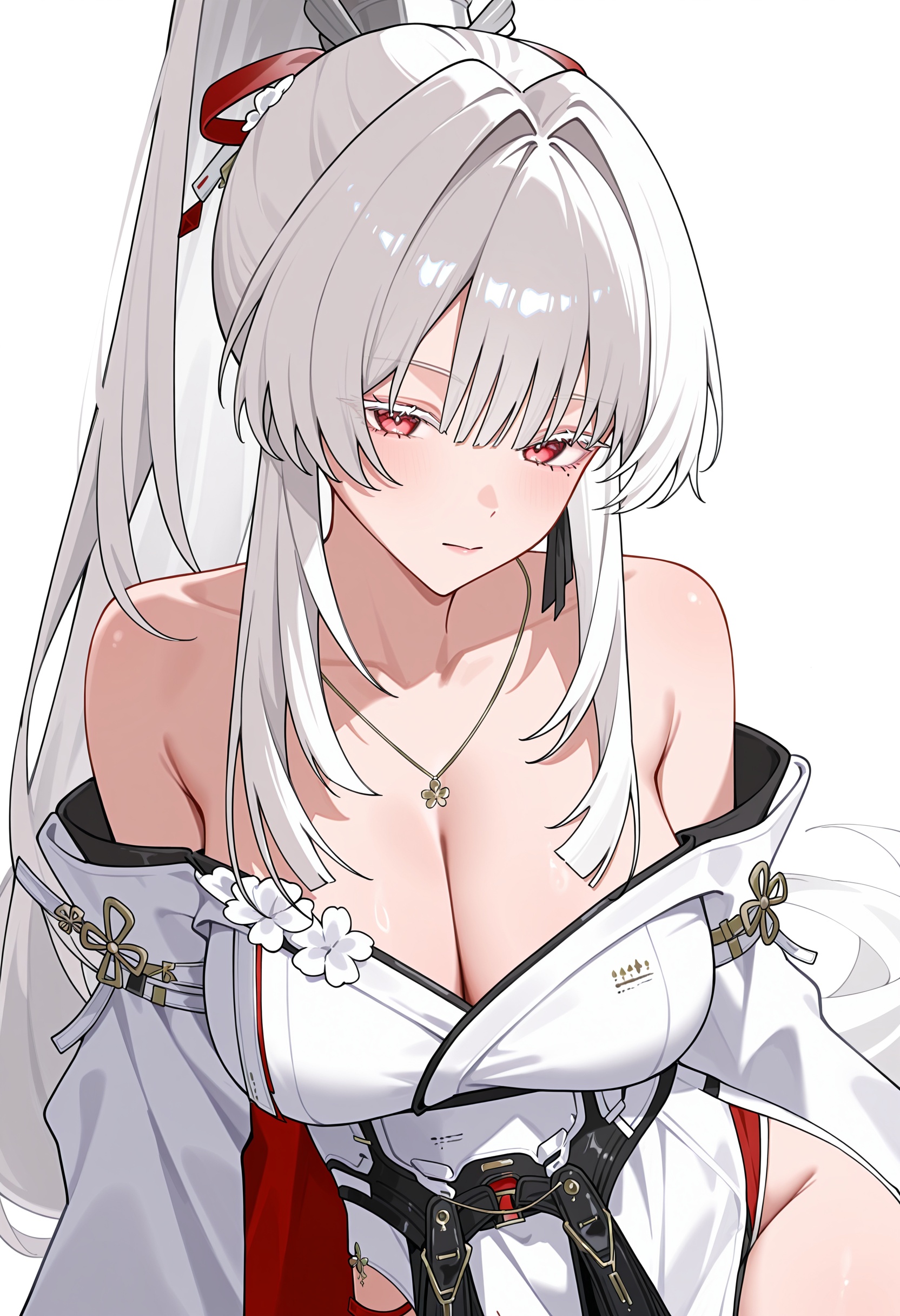 artist:enqiddo,  hiyuki \(wuthering waves\),  white kimono by Xie Mo on Tensor.Art