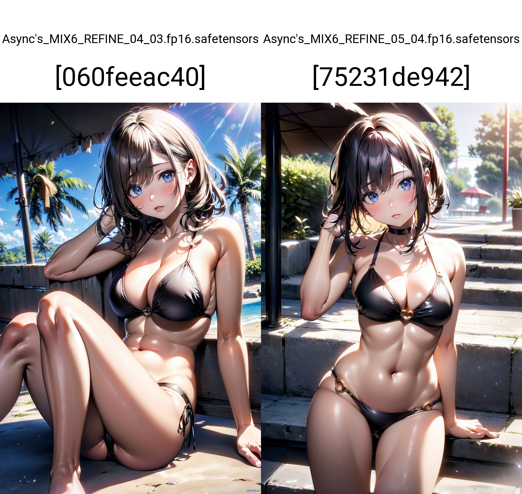 apstyle31girl,  bikini,  beach on Tensor.Art