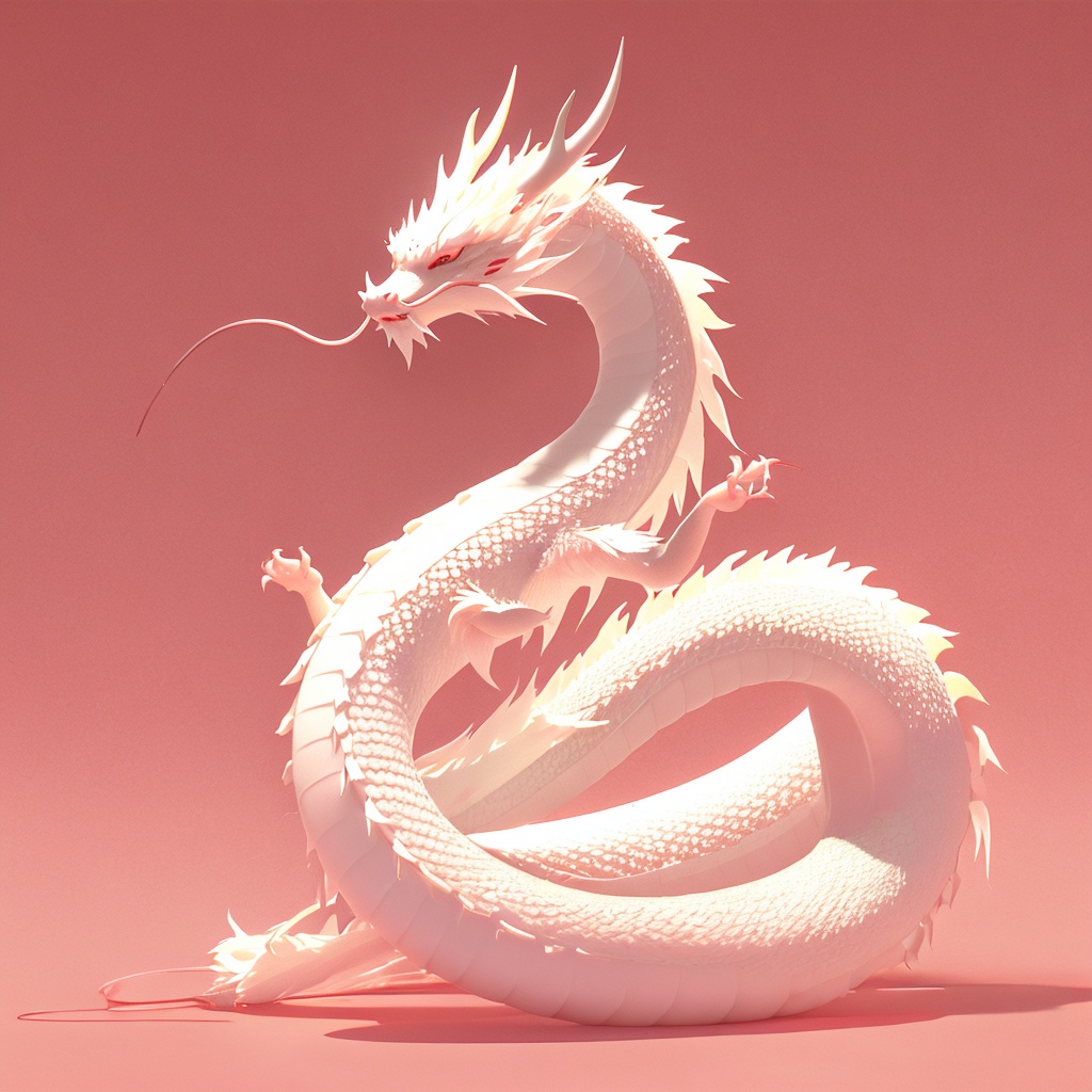 chenglong,eastern-dragon,jct-jade-carving-texture,chinese zodiac,red eyes,soft lighting,fangs,tail,whimsy and dramatic lighting,warm colors,mf-movie-filter,cc-color-correction,whiskers,claws,simple background,sharp teeth,no humans,red background,solo,horns,full body,animal focus,looking at viewer,scales,red theme,gradient background,pink background,<lora:chenglong_v1:0.8>,