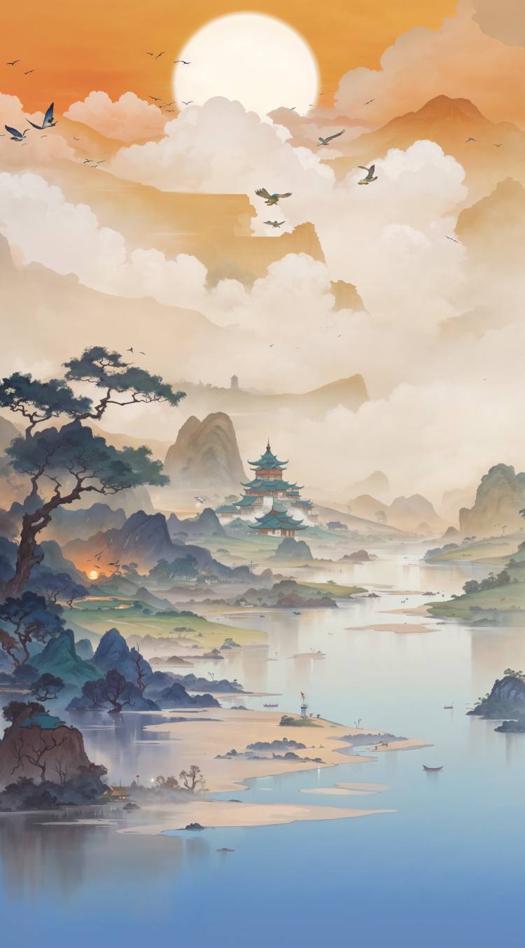 RB-翠微轩辕：中国山水的诗意迷境 by RacerBlueAI on Tensor.Art