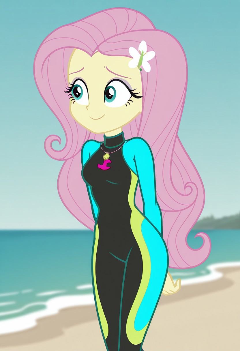 fluttershy_swimsuit,  Equestria Girls,  Fluttershy on Tensor.Art