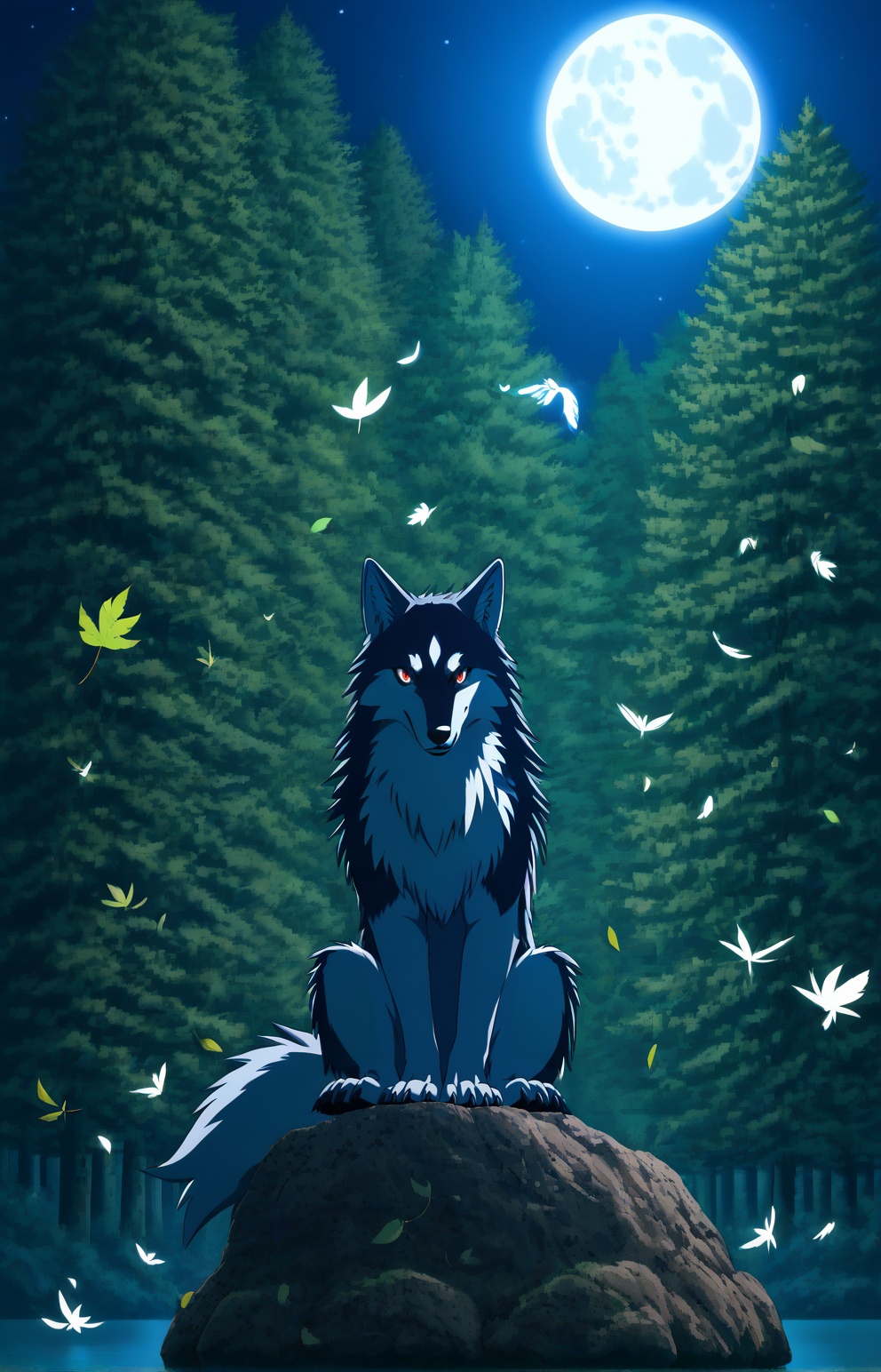 rating all,  forest,  leaf flying on Tensor.Art
